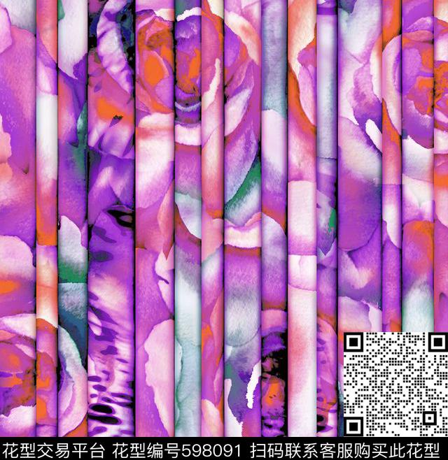 宫廷风云纹和风传统印花华亿平台下载（图片编号: 598091） - 瓦栏（Walan）