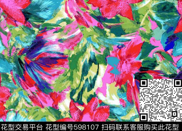 日韩风云纹欧美传统印花华亿平台下载（图片编号: 598107） - 瓦栏（Walan）