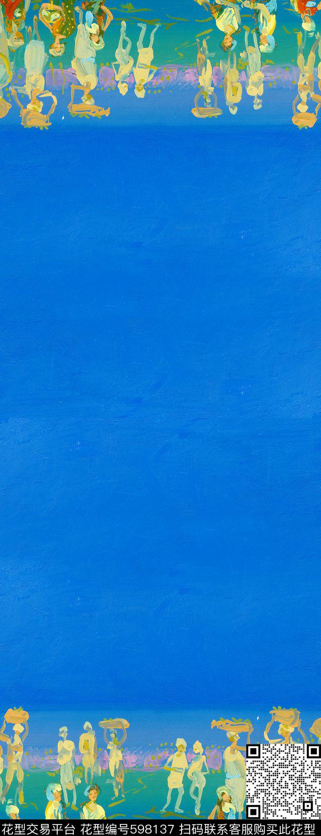 双边定位手绘渔民传统印花华亿平台下载（图片编号: 598137） - 瓦栏（Walan）