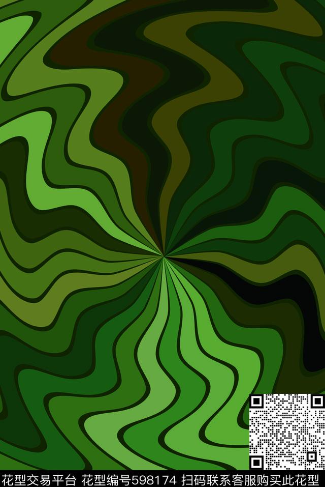 前卫迷彩错觉时尚概念现代摩登传统印花华亿平台下载（图片编号: 598174） - 瓦栏（Walan）