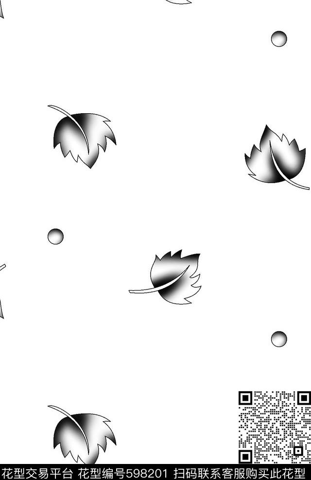 树叶简洁男装衬衫传统印花华亿平台下载（图片编号: 598201） - 瓦栏（Walan）