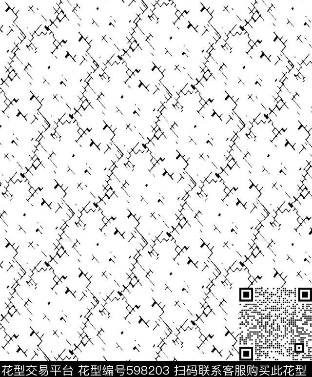 几何简洁男装衬衫传统印花华亿平台下载（图片编号: 598203） - 瓦栏（Walan）