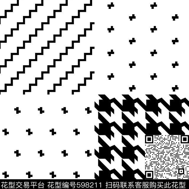 几何简洁男装衬衫传统印花华亿平台下载（图片编号: 598211） - 瓦栏（Walan）