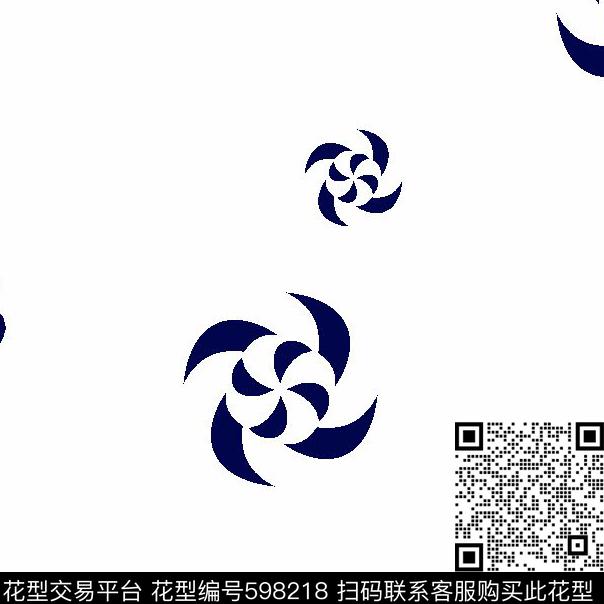 几何简洁男装衬衫传统印花华亿平台下载（图片编号: 598218） - 瓦栏（Walan）