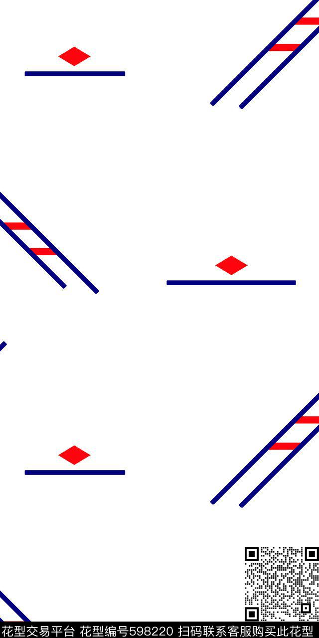 几何简洁男装衬衫传统印花华亿平台下载（图片编号: 598220） - 瓦栏（Walan）