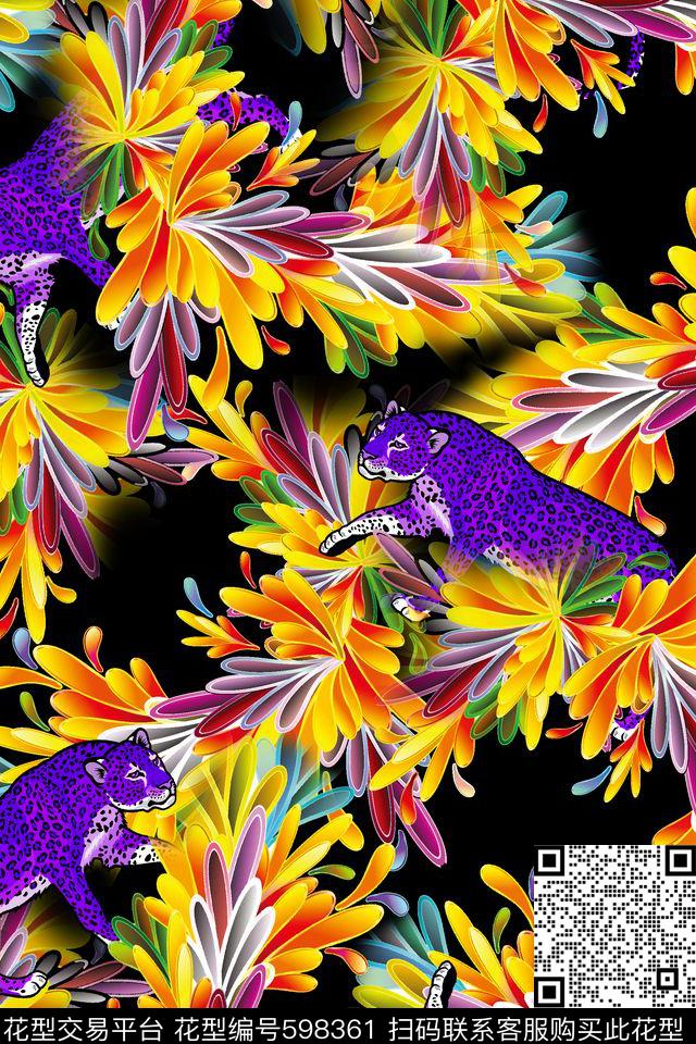 抽象几何清爽梦幻艺术平底立体手绘满版最新高清数码蕾丝民族中国风绣花珠宝肌理时尚潮

流大牌复古欧美风抽象女装花卉豹子数码印花华亿平台下载（图片编号: 598361） - 瓦栏（Walan）