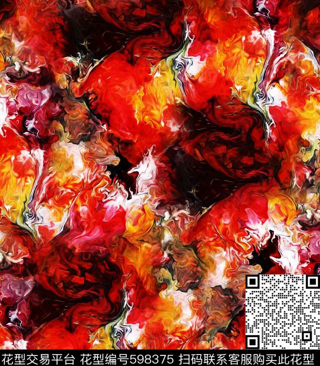 L.D~油画L.D~抽象L.D~肌理数码印花华亿平台下载（图片编号: 598375） - 瓦栏（Walan）