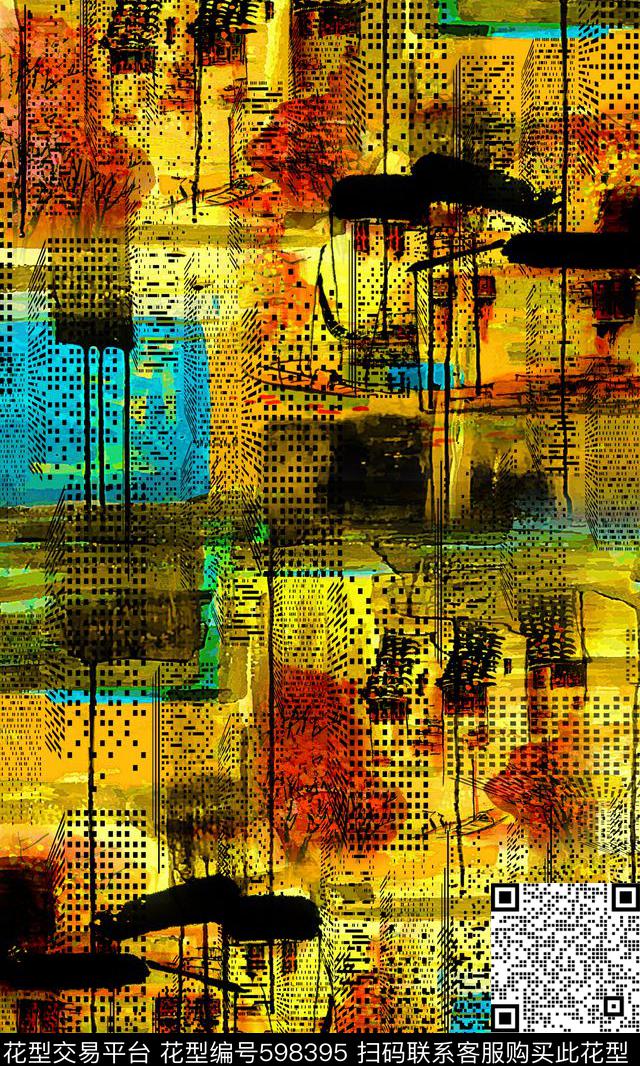 零点--女装风景油画数码印花华亿平台下载（图片编号: 598395） - 瓦栏（Walan）