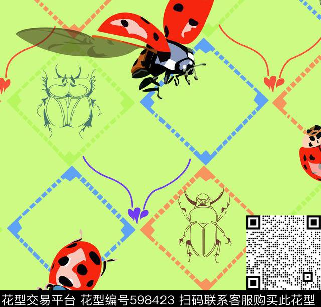 个性时尚绚丽数码印花华亿平台下载（图片编号: 598423） - 瓦栏（Walan）