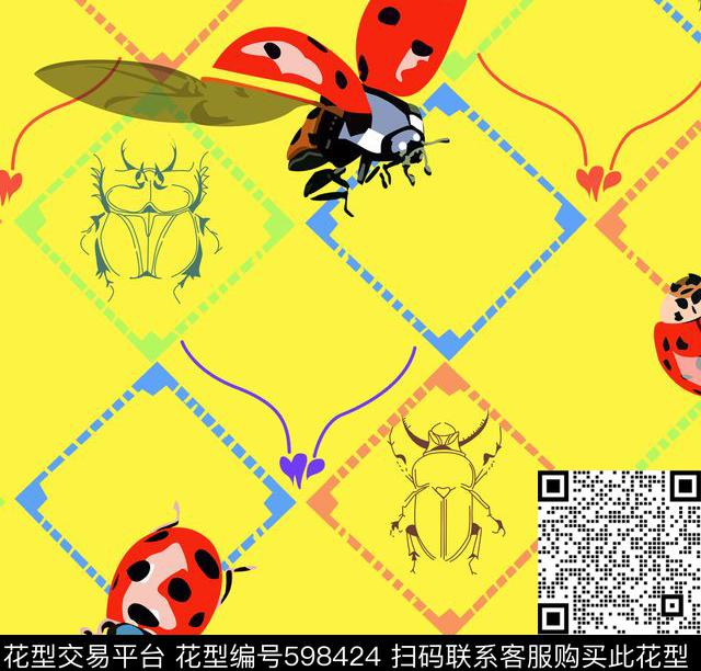 个性时尚绚丽数码印花华亿平台下载（图片编号: 598424） - 瓦栏（Walan）