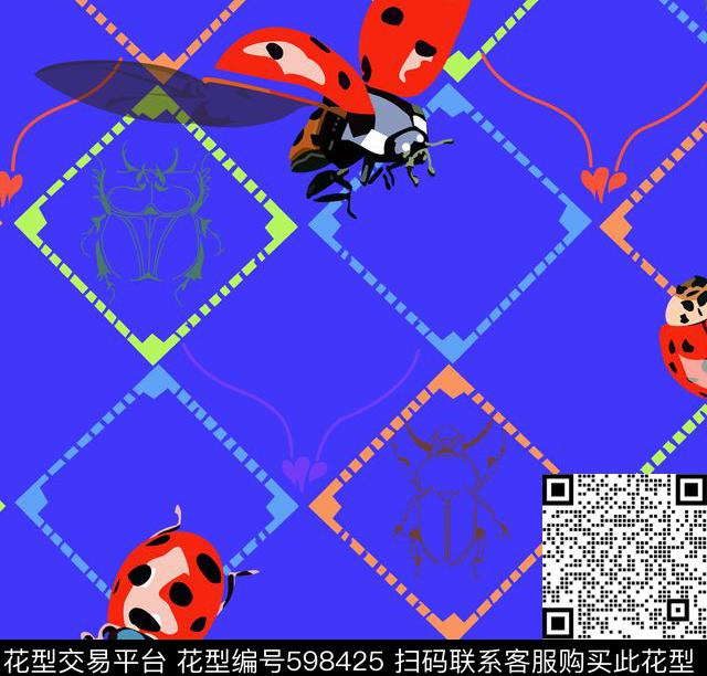 个性时尚绚丽数码印花华亿平台下载（图片编号: 598425） - 瓦栏（Walan）