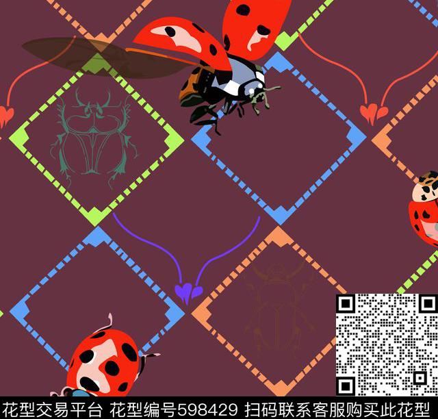 个性时尚绚丽数码印花华亿平台下载（图片编号: 598429） - 瓦栏（Walan）