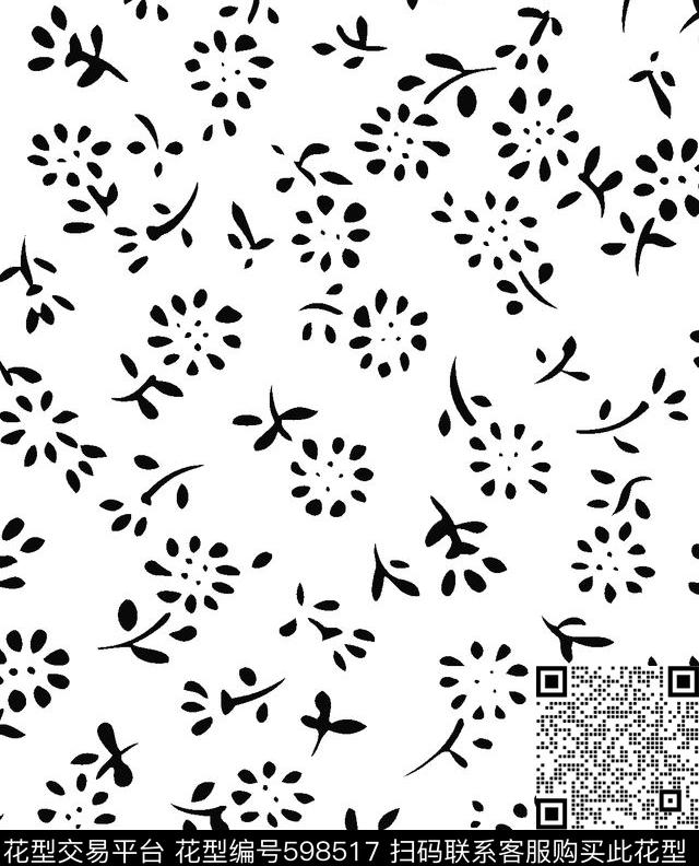 点点中国凤花传统印花华亿平台下载（图片编号: 598517） - 瓦栏（Walan）