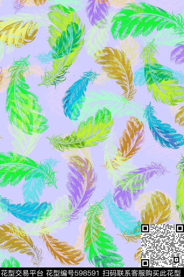 花卉时尚温馨田园风数码印花华亿平台下载（图片编号: 598591） - 瓦栏（Walan）