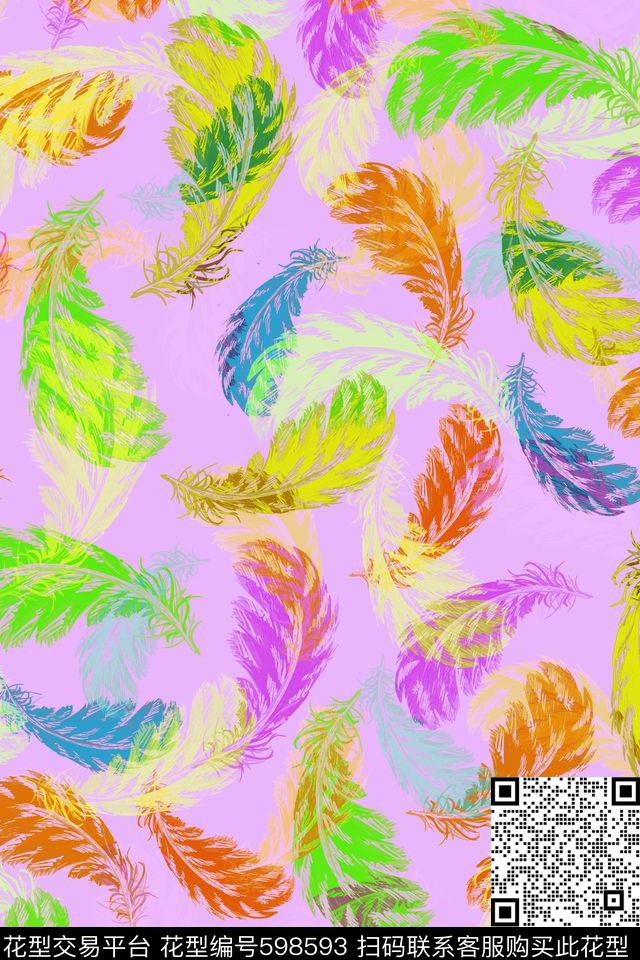 花卉时尚温馨田园风数码印花华亿平台下载（图片编号: 598593） - 瓦栏（Walan）