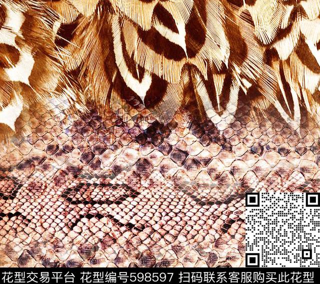 花卉抽象欧洲数码印花华亿平台下载（图片编号: 598597） - 瓦栏（Walan）