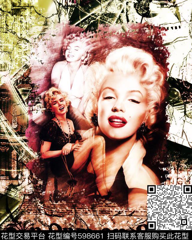 花卉抽象欧洲数码印花华亿平台下载（图片编号: 598661） - 瓦栏（Walan）