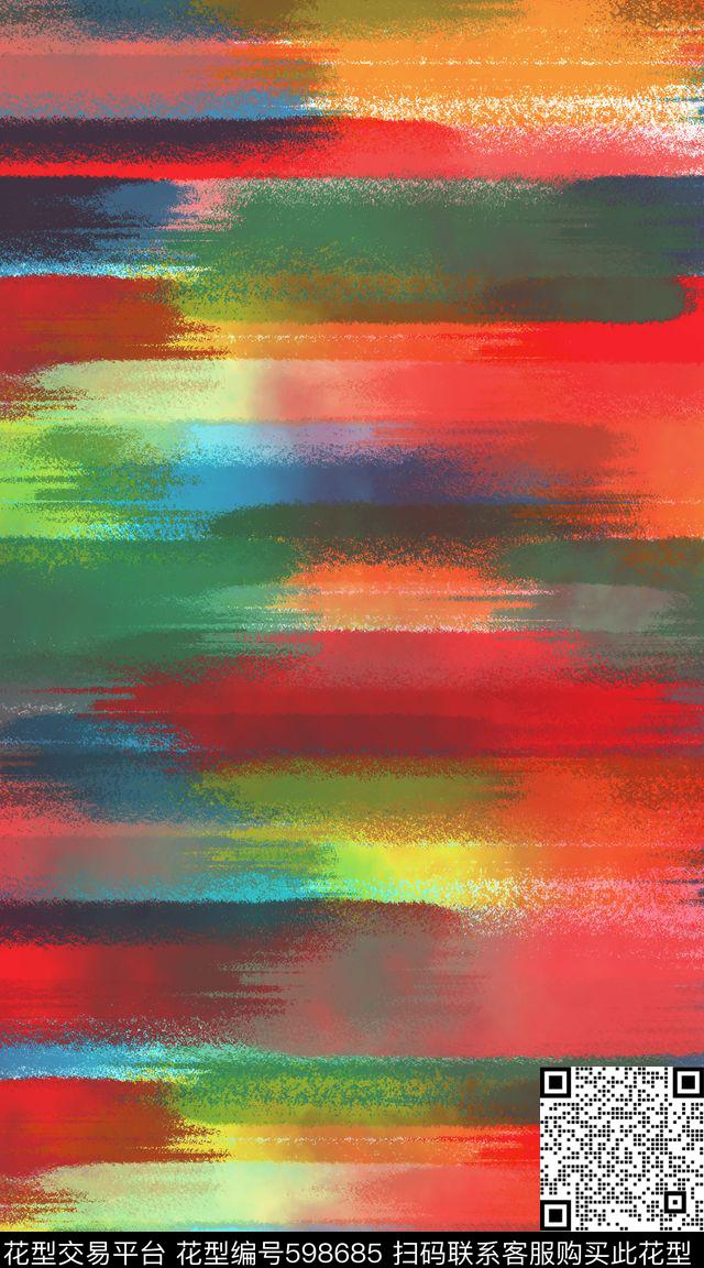 水彩笔刷纹理数码印花华亿平台下载（图片编号: 598685） - 瓦栏（Walan）