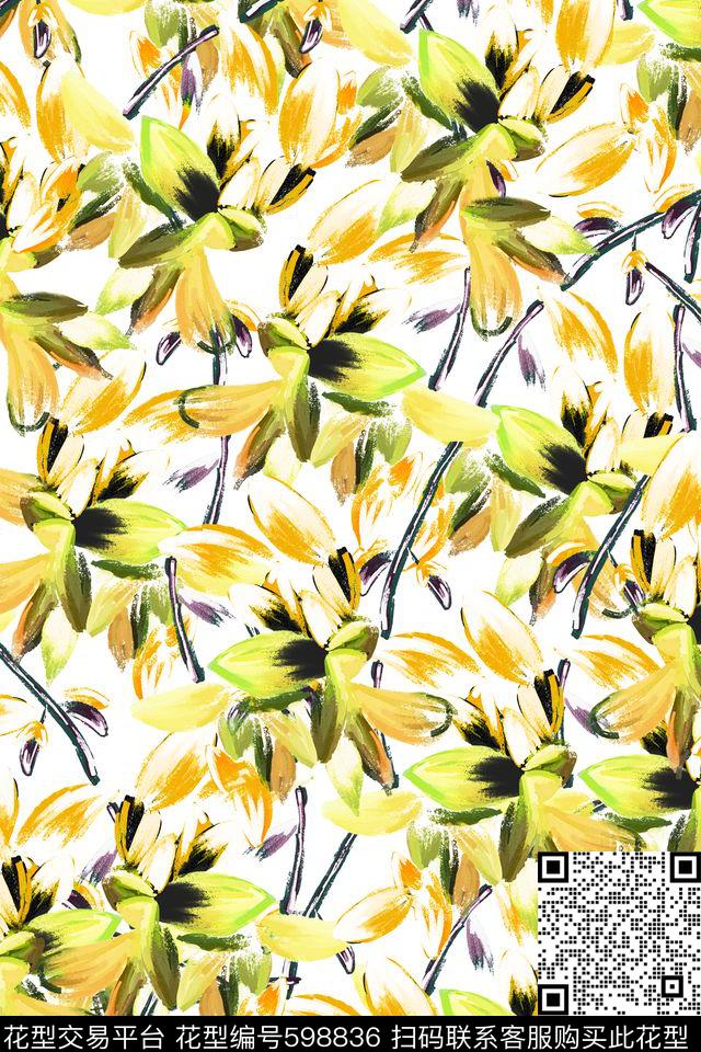 百合女装面料欧美数码印花华亿平台下载（图片编号: 598836） - 瓦栏（Walan）