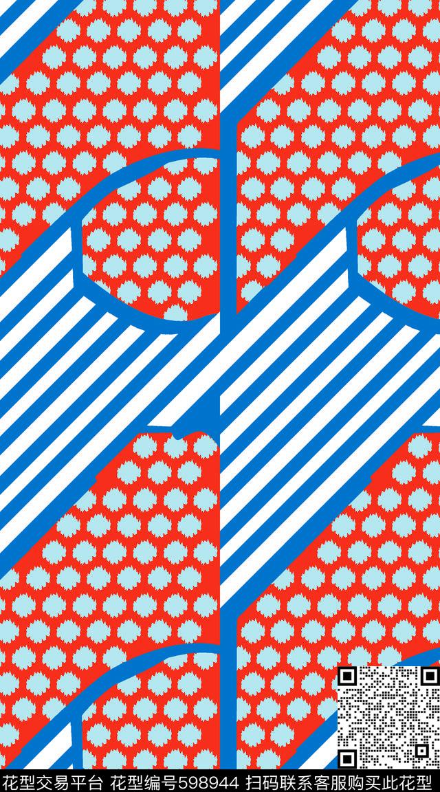 抽象色块抽象底纹几何传统印花华亿平台下载（图片编号: 598944） - 瓦栏（Walan）