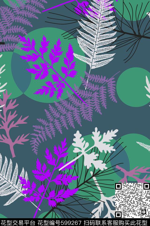 女装热带植物传统印花华亿平台下载（图片编号: 599267） - 瓦栏（Walan）