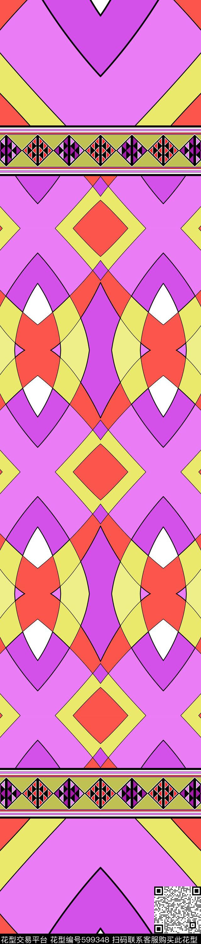 迪拜民族风菱形传统印花华亿平台下载（图片编号: 599348） - 瓦栏（Walan）