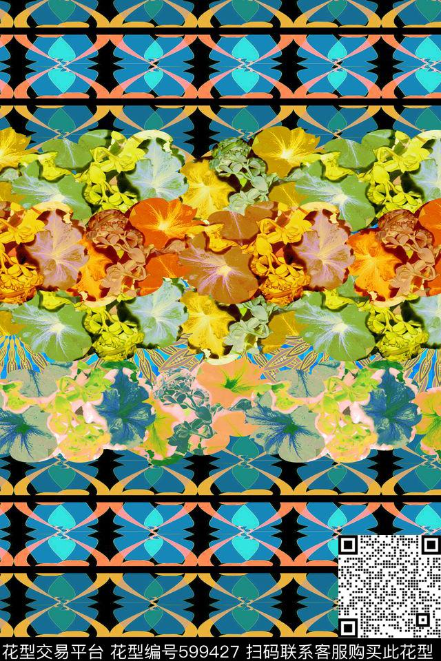 田园风男女服装拼接数码印花华亿平台下载（图片编号: 599427） - 瓦栏（Walan）