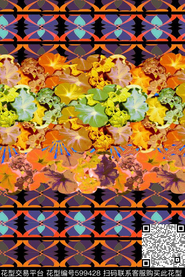 田园风男女服装拼接数码印花华亿平台下载（图片编号: 599428） - 瓦栏（Walan）