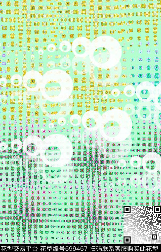 几何定位波纹数码印花华亿平台下载（图片编号: 599457） - 瓦栏（Walan）