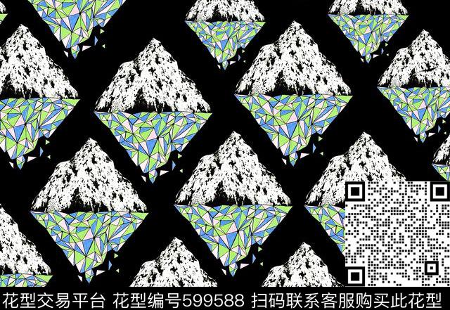 港风黑暗潮牌数码印花华亿平台下载（图片编号: 599588） - 瓦栏（Walan）