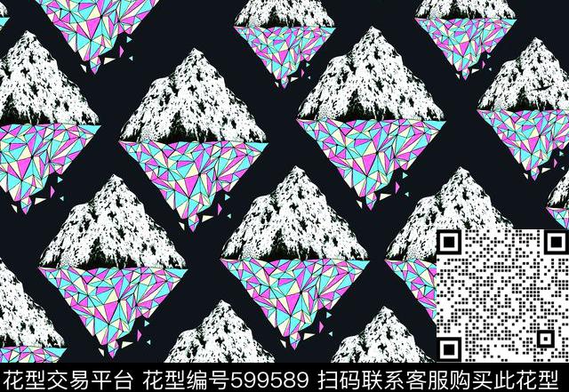 港风黑暗潮牌数码印花华亿平台下载（图片编号: 599589） - 瓦栏（Walan）