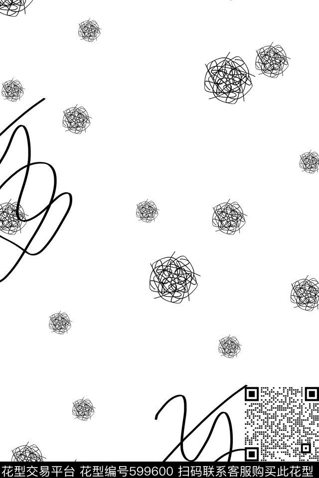 L.D~手绘L.D~几何格子条纹L.D~线条传统印花华亿平台下载（图片编号: 599600） - 瓦栏（Walan）