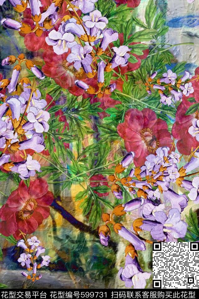 中国风风景民族风数码印花华亿平台下载（图片编号: 599731） - 瓦栏（Walan）