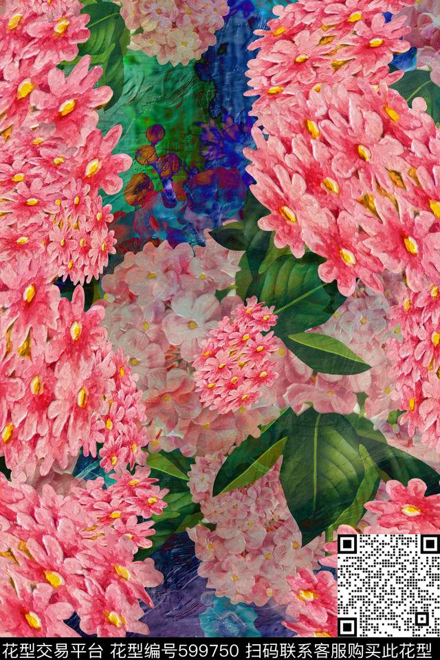 日韩风民族风波西米亚数码印花华亿平台下载（图片编号: 599750） - 瓦栏（Walan）