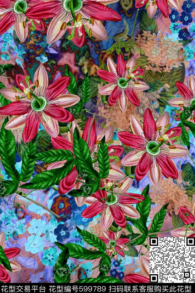 中国风趣味民族风数码印花华亿平台下载（图片编号: 599789） - 瓦栏（Walan）