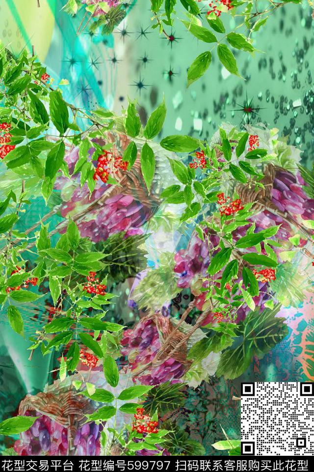 波西米亚风景民族风数码印花华亿平台下载（图片编号: 599797） - 瓦栏（Walan）