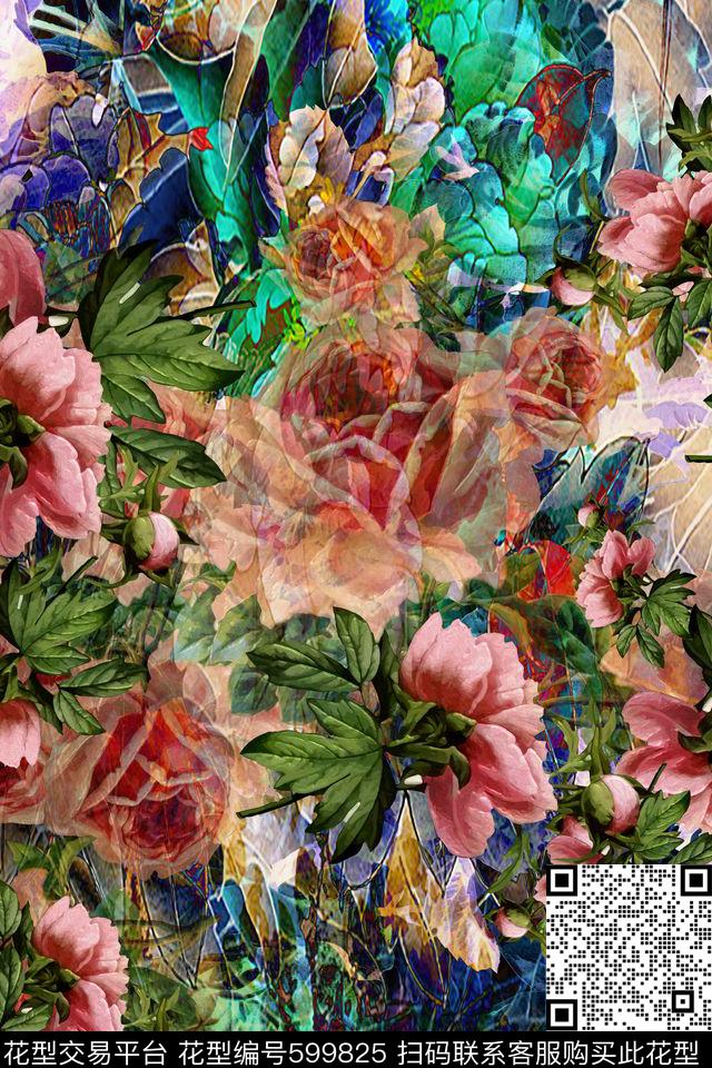 中国风风景民族风数码印花华亿平台下载（图片编号: 599825） - 瓦栏（Walan）