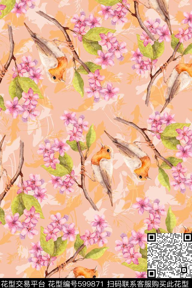 ♥红桃A〖植物花卉〗数码印花华亿平台下载（图片编号: 599871） - 瓦栏（Walan）