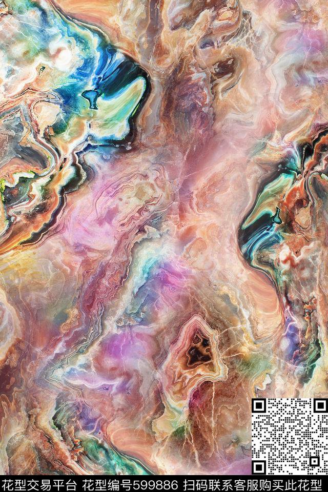 纹理大理石数码印花华亿平台下载（图片编号: 599886） - 瓦栏（Walan）