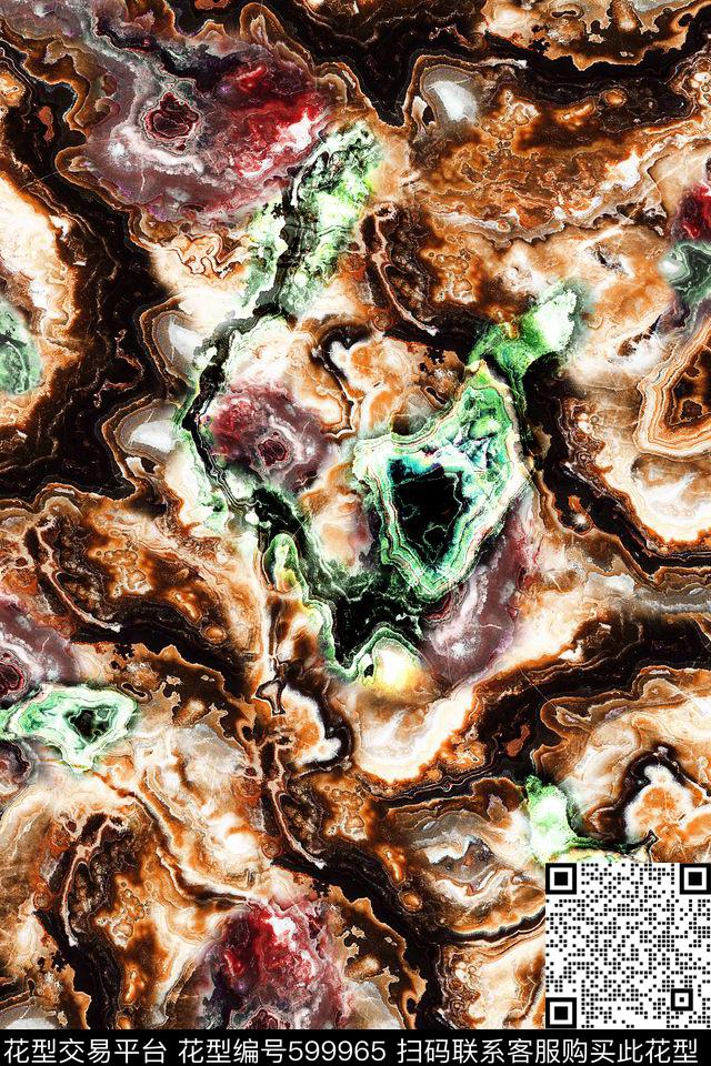 抽象大理石纹理数码印花华亿平台下载（图片编号: 599965） - 瓦栏（Walan）