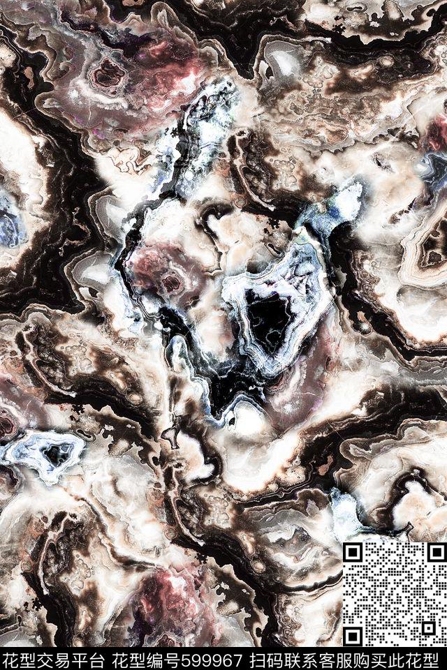 抽象大理石纹理数码印花华亿平台下载（图片编号: 599967） - 瓦栏（Walan）