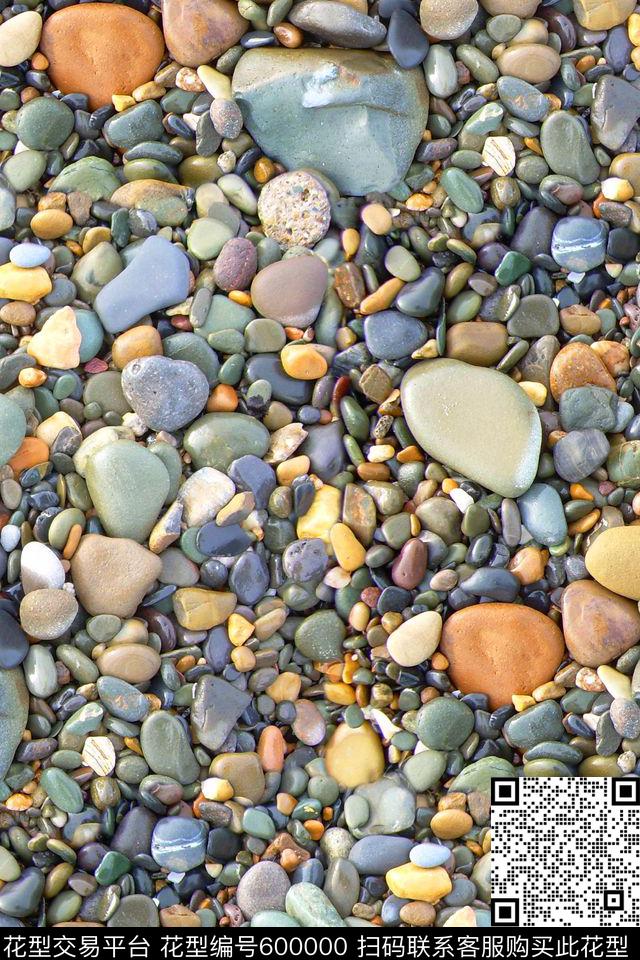 抽象纹理鹅卵石数码印花华亿平台下载（图片编号: 600000） - 瓦栏（Walan）