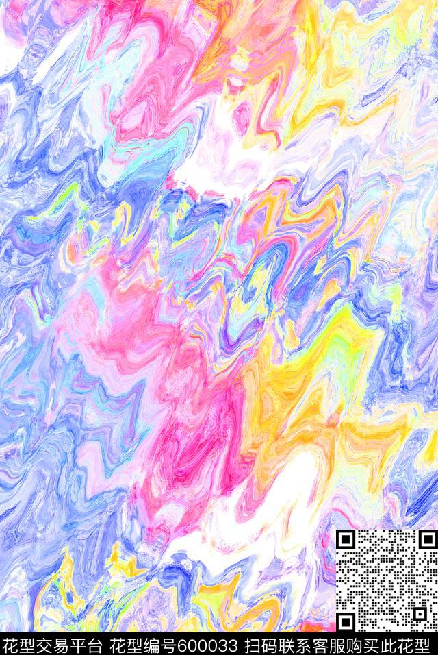 女装水彩数码印花华亿平台下载（图片编号: 600033） - 瓦栏（Walan）