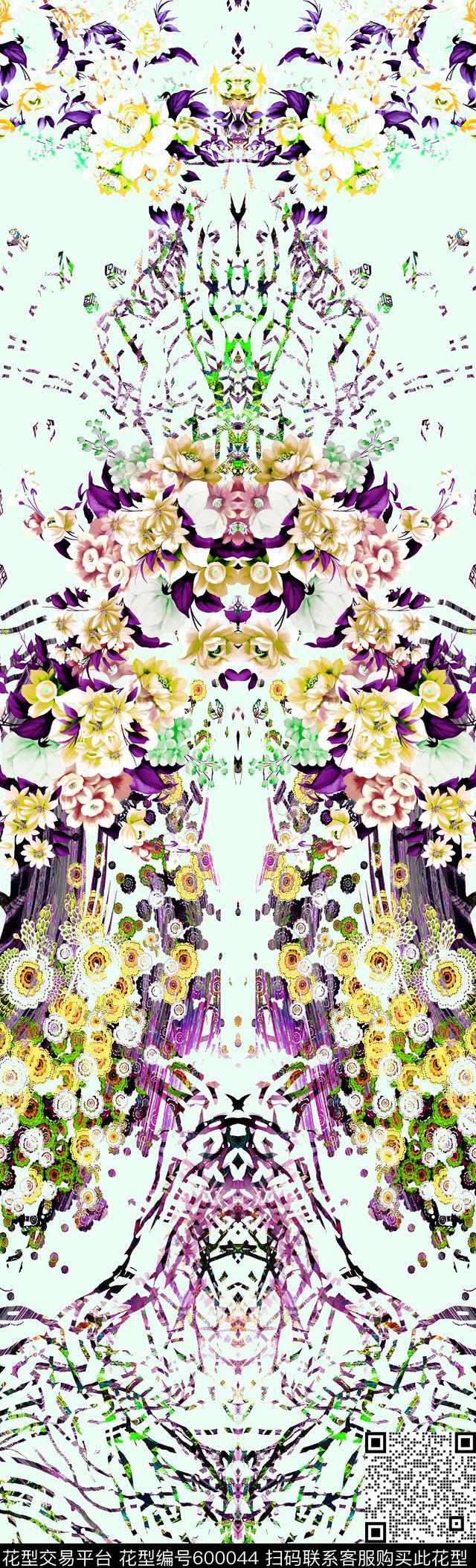 肌理定位小花数码印花华亿平台下载（图片编号: 600044） - 瓦栏（Walan）
