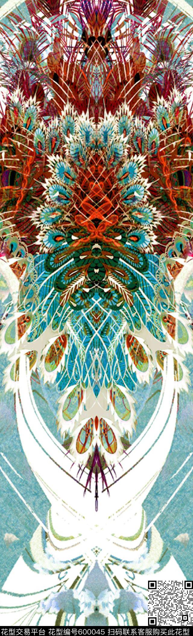 肌理独立裁片定位数码印花华亿平台下载（图片编号: 600045） - 瓦栏（Walan）