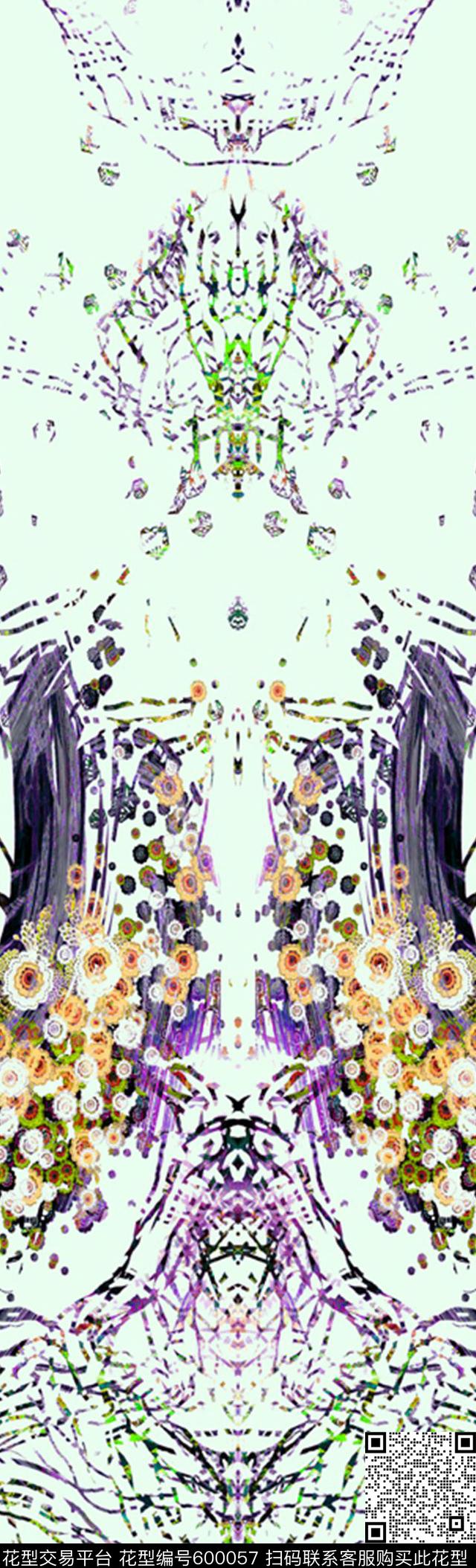 肌理定位小花数码印花华亿平台下载（图片编号: 600057） - 瓦栏（Walan）
