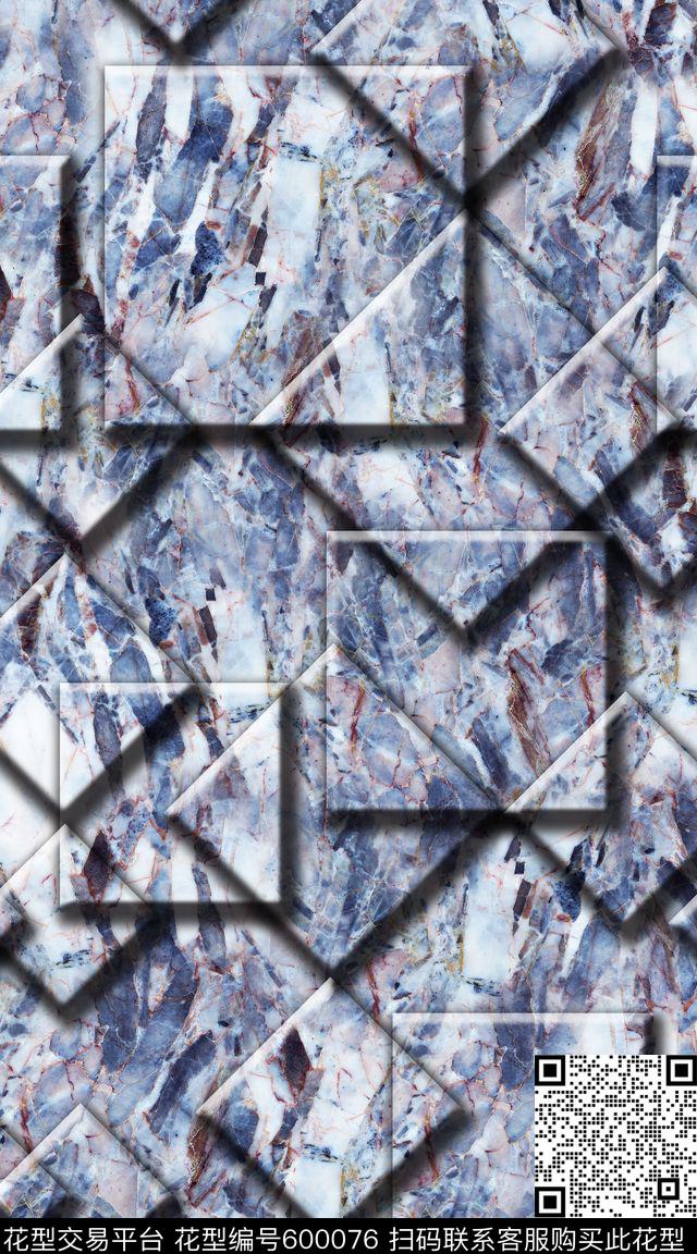 几何纹理大理石数码印花华亿平台下载（图片编号: 600076） - 瓦栏（Walan）
