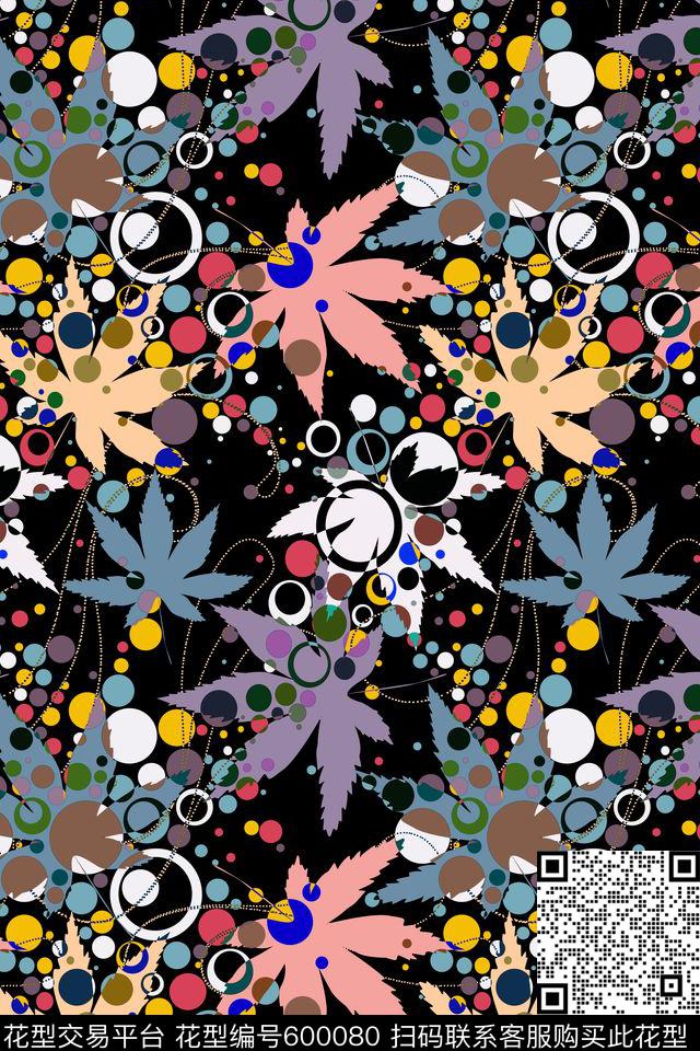 抽象创意潮流时尚时尚传统印花华亿平台下载（图片编号: 600080） - 瓦栏（Walan）