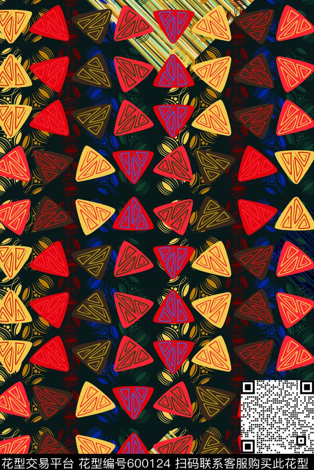 迷幻斑斓时尚另类幻想古老王室数码印花华亿平台下载（图片编号: 600124） - 瓦栏（Walan）