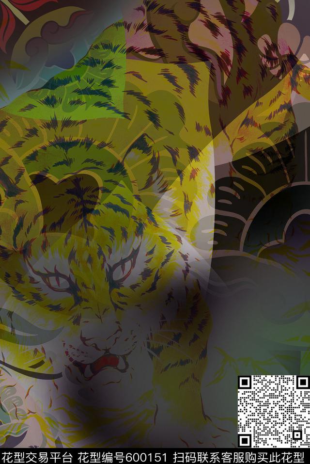 迷幻极致诱惑新浪潮主义电子风自赏个性定制【情侣装可混搭】潮爆主义新宿风原创设计数码印花华亿平台下载（图片编号: 600151） - 瓦栏（Walan）